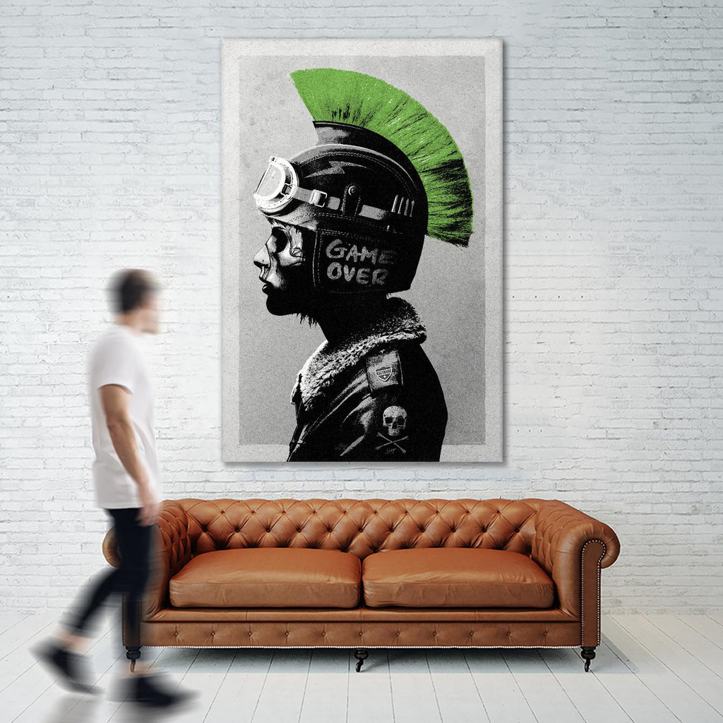 Chaotic Good by Hidden Moves on GIANT ART - green contemporary