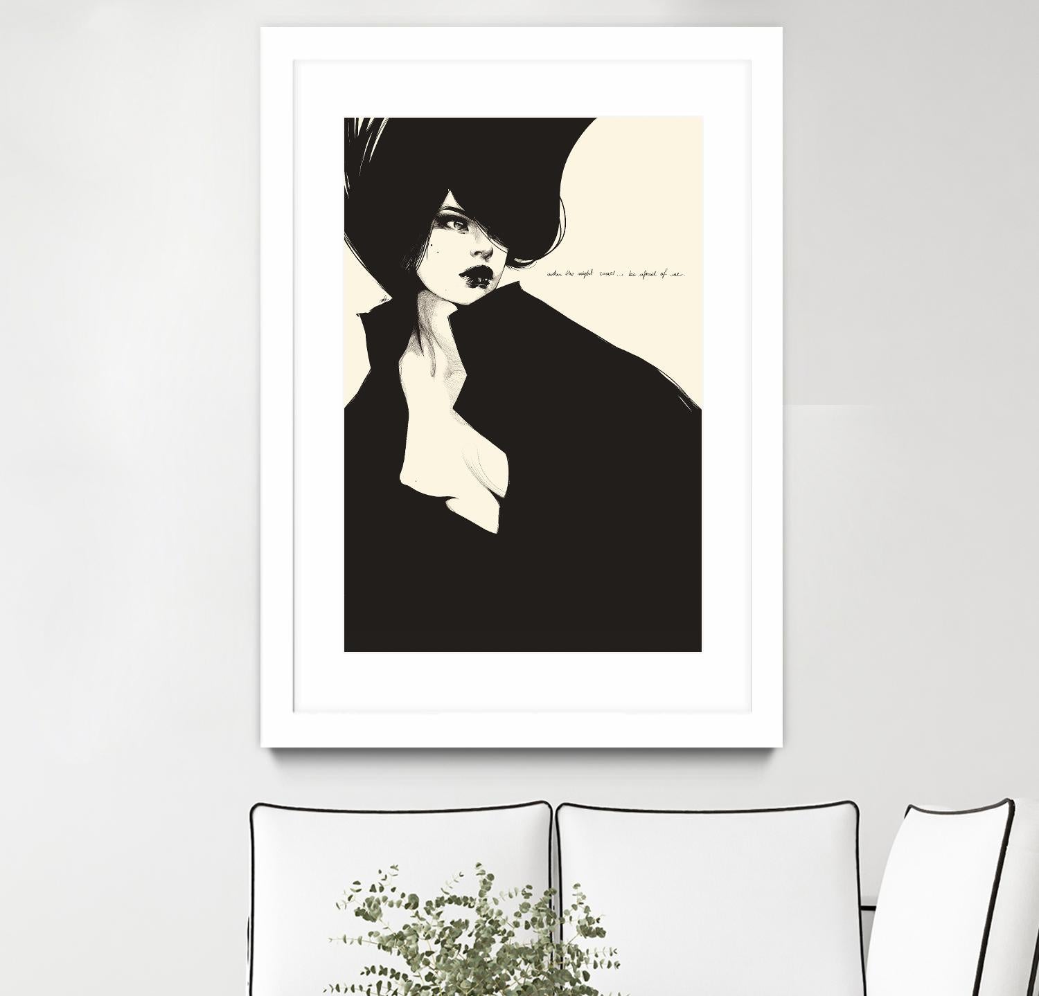 When the night comes by Manuel Rebollo on GIANT ART - yellow men and women