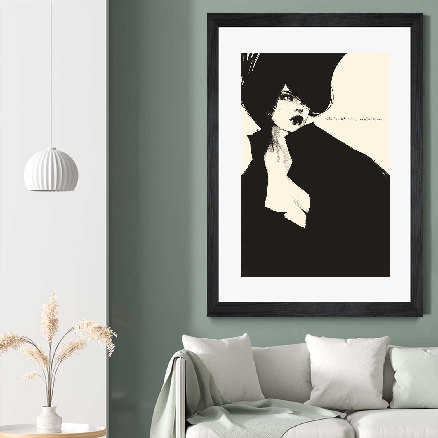 When the night comes by Manuel Rebollo on GIANT ART - yellow men and women