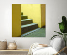 Yellow Stairway-recolor by Acer Images on GIANT ART - orange photo art