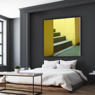 Yellow Stairway-recolor by Acer Images on GIANT ART - orange photo art
