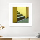 Yellow Stairway-recolor by Acer Images on GIANT ART - orange photo art
