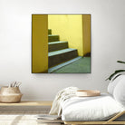 Yellow Stairway-recolor by Acer Images on GIANT ART - orange photo art