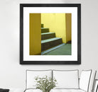 Yellow Stairway-recolor by Acer Images on GIANT ART - orange photo art
