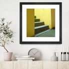 Yellow Stairway-recolor by Acer Images on GIANT ART - orange photo art