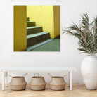 Yellow Stairway-recolor by Acer Images on GIANT ART - green photo art