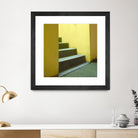 Yellow Stairway-recolor by Acer Images on GIANT ART - orange photo art