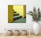 Yellow Stairway-recolor by Acer Images on GIANT ART - orange photo art