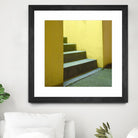Yellow Stairway-recolor by Acer Images on GIANT ART - orange photo art