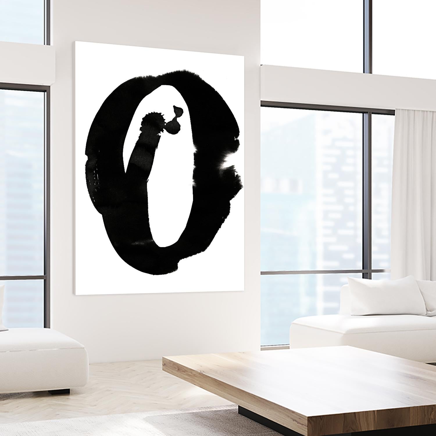 Composition in Black and White 3 by THE Studio on GIANT ART - white abstract