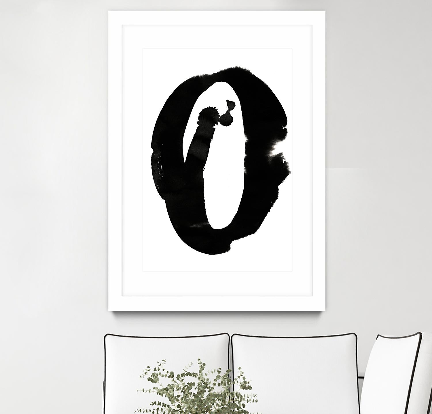 Composition in Black and White 3 by THE Studio on GIANT ART - white abstract