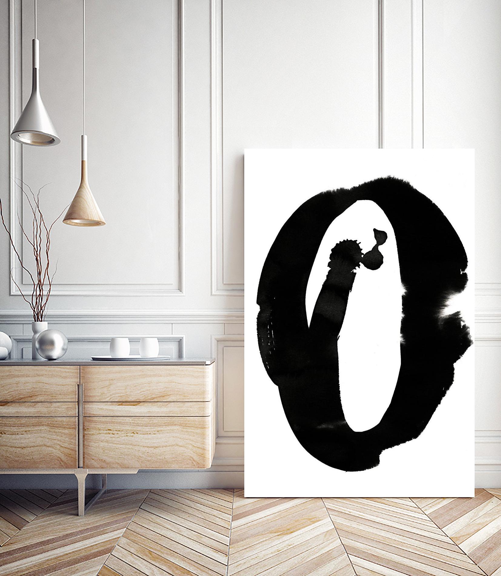 Composition in Black and White 3 by THE Studio on GIANT ART - white abstract