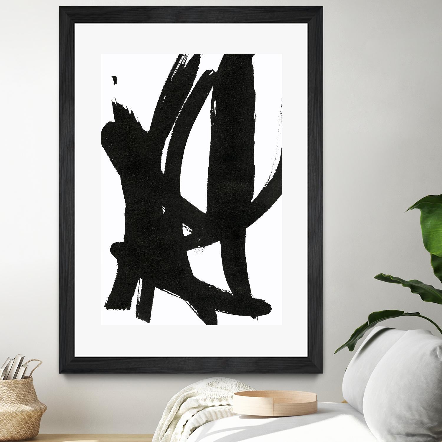 Composition in Black and White 7 by THE Studio on GIANT ART - white abstract