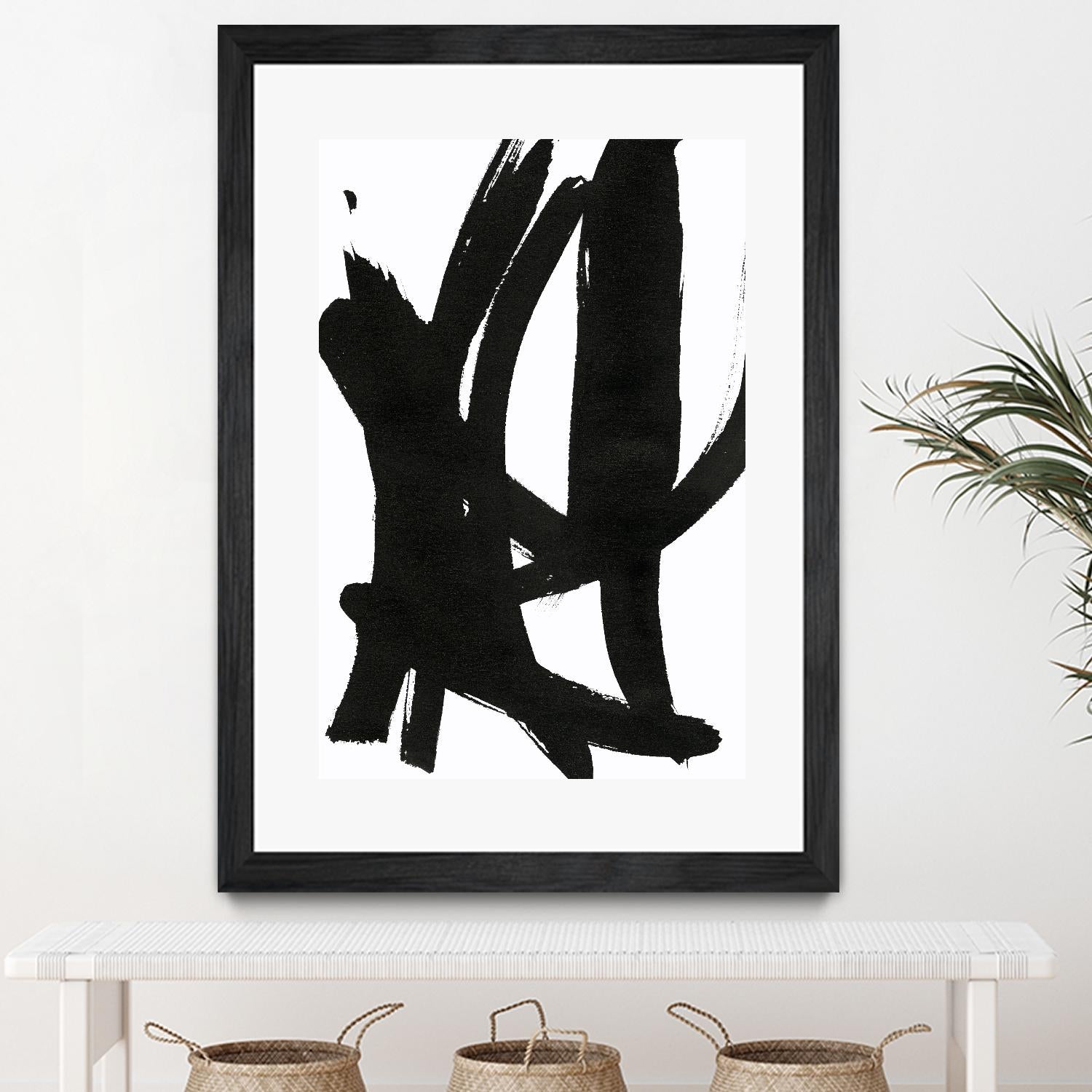 Composition in Black and White 7 by THE Studio on GIANT ART - white abstract