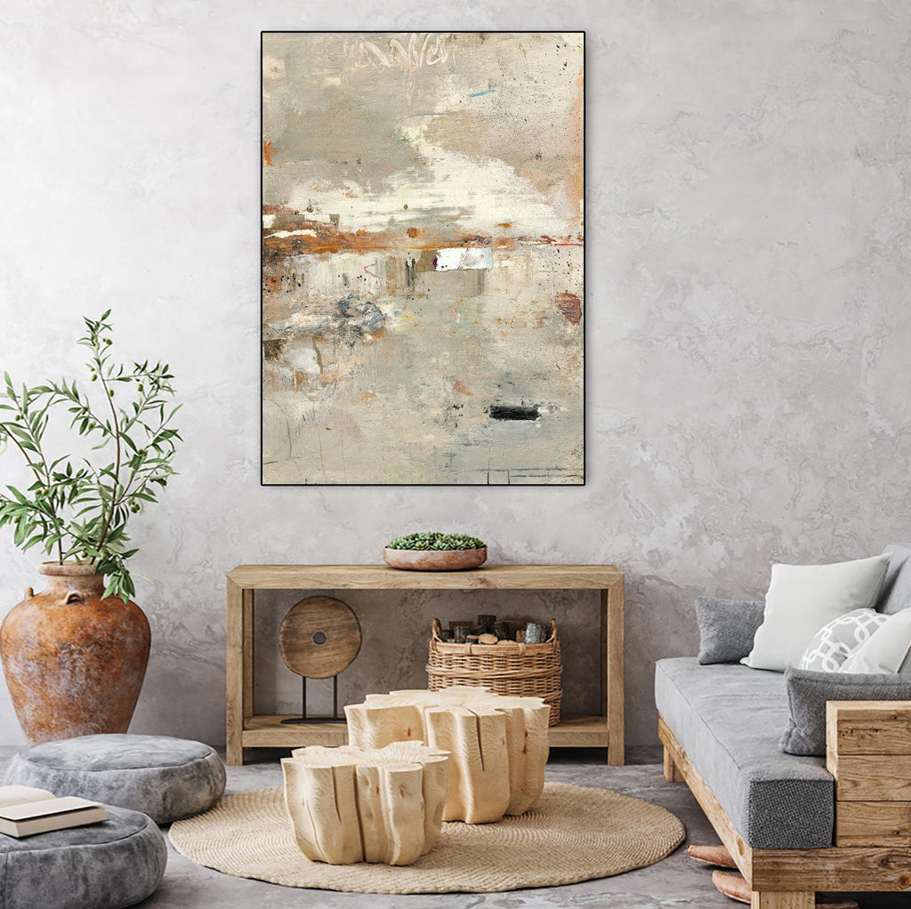 Glimpses 3 by PC Studio on GIANT ART - beige abstracts 