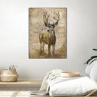 Native Spirit 1 by Elizabeth Hope on GIANT ART - beige animals