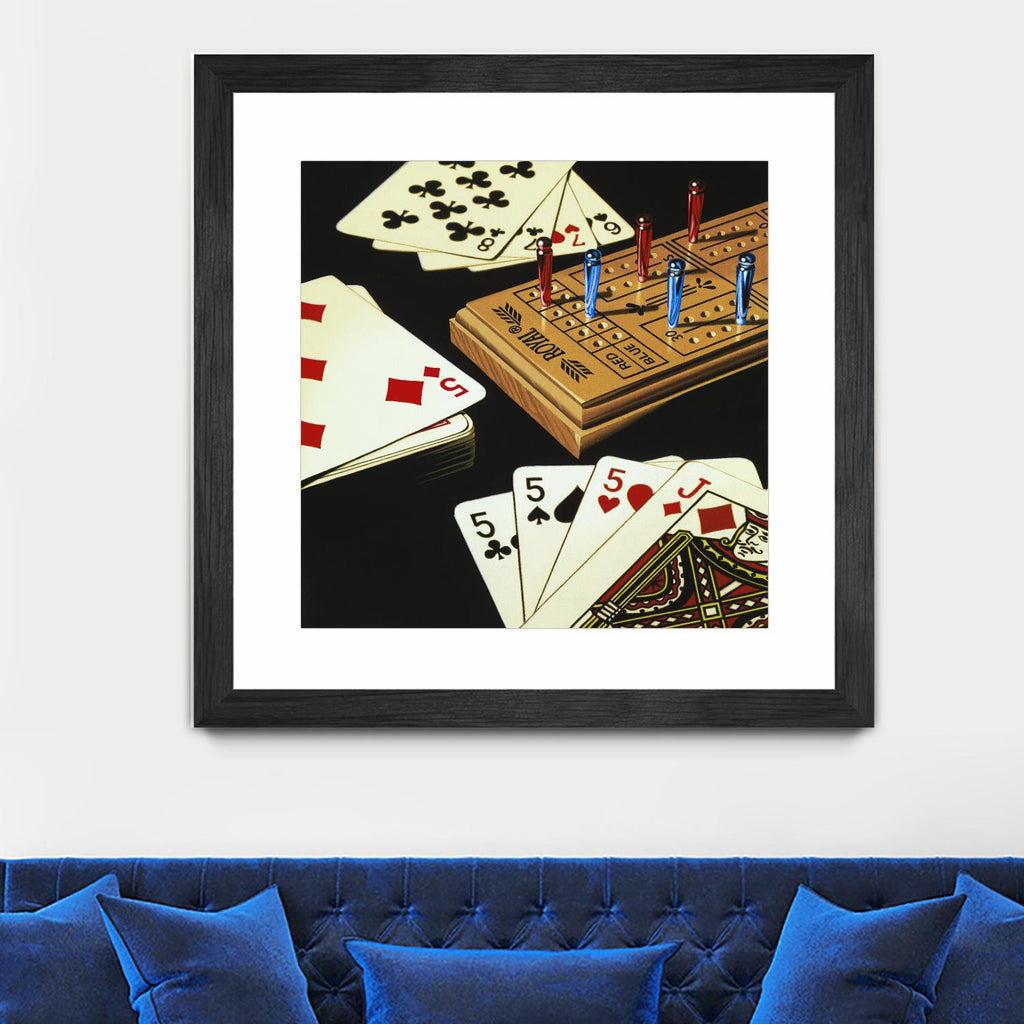 Cribbage by Ray Pelley on GIANT ART - white leisure