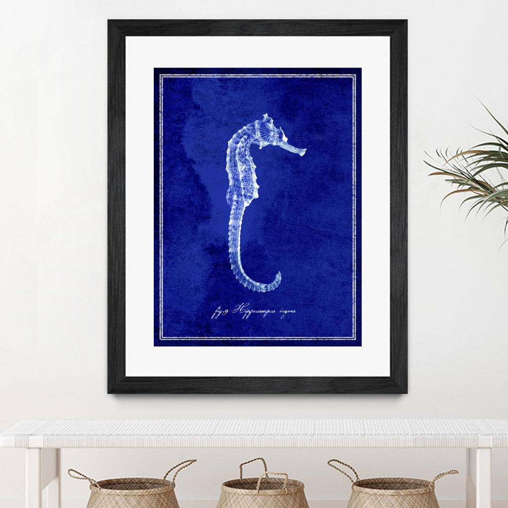 Seahorse by GI ArtLab on GIANT ART - blue nautical