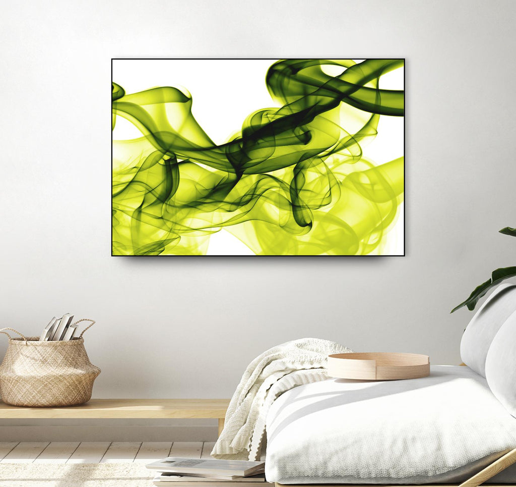 Green Smoke by GI ArtLab on GIANT ART - white abstract