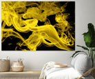 Yellow Smoke by GI ArtLab on GIANT ART - yellow abstract smoke