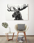 Watercolor Moose by Ben Gordon on GIANT ART - black animals