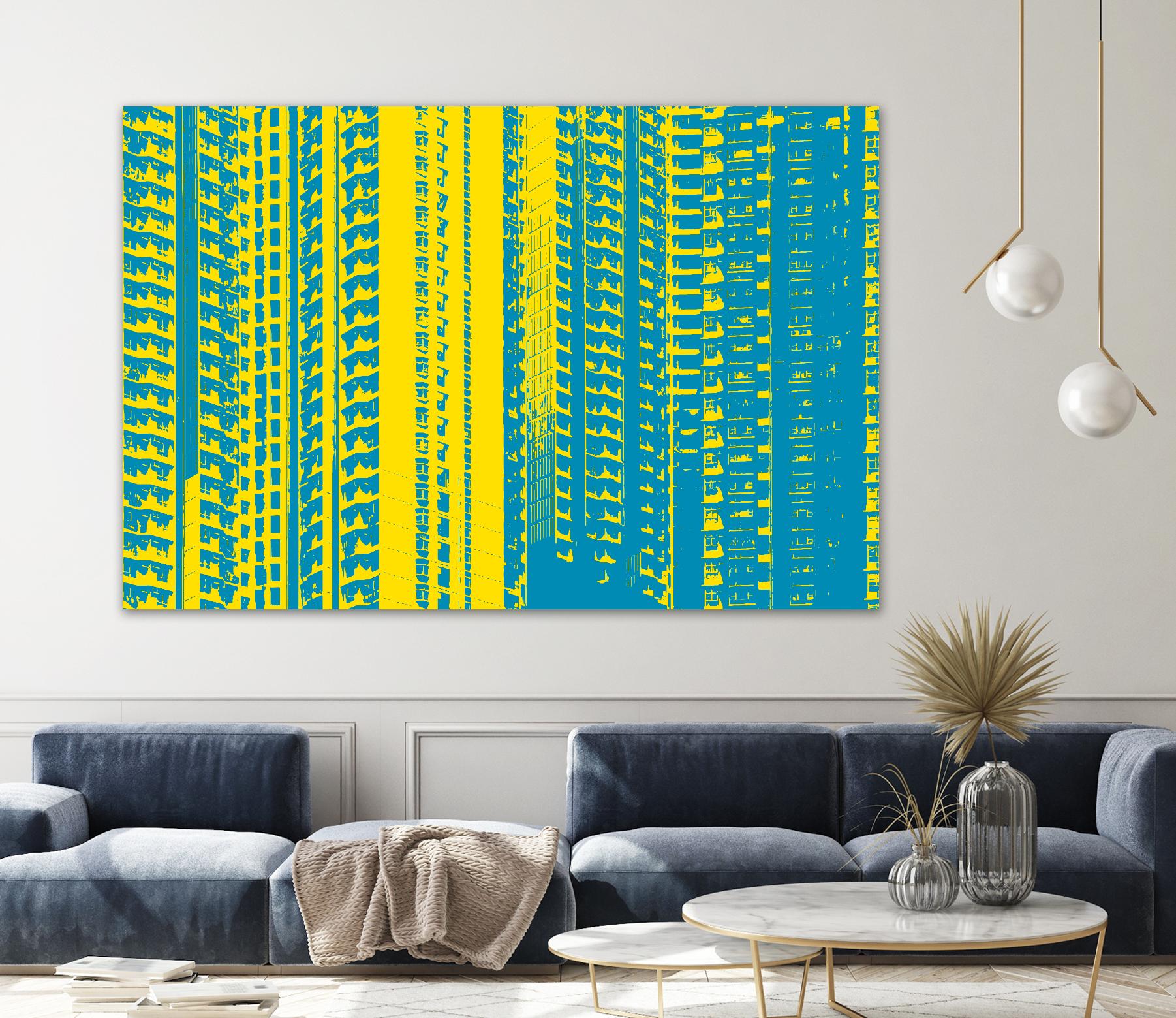 Window with a View by GI ArtLab on GIANT ART - yellow abstract