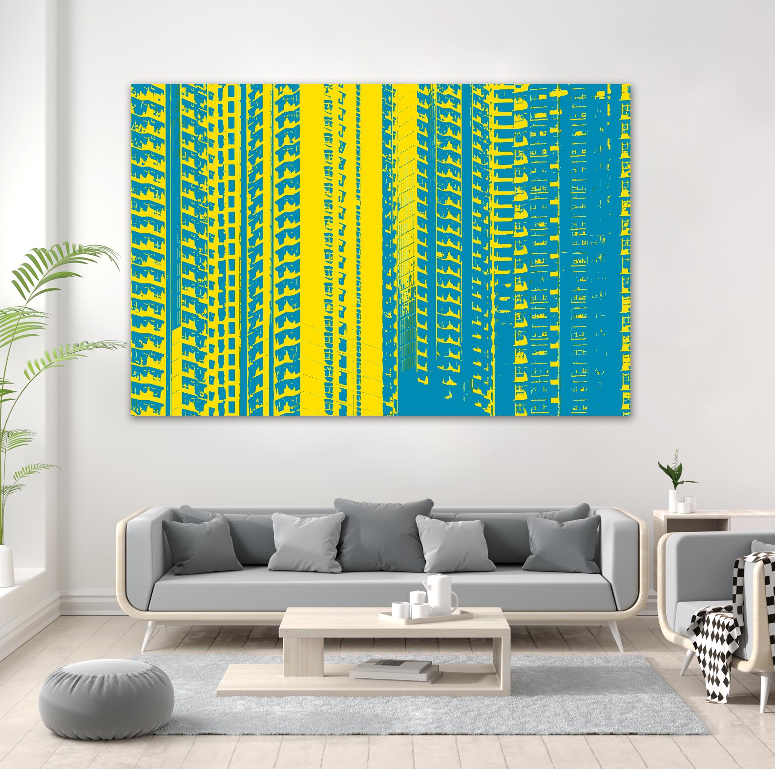 Window with a View by GI ArtLab on GIANT ART - yellow abstract