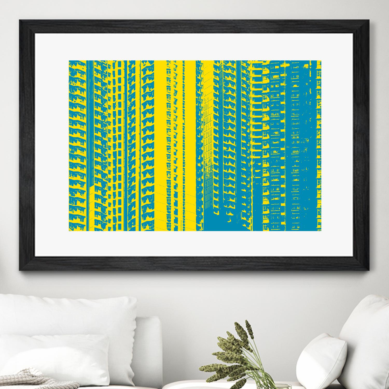 Window with a View by GI ArtLab on GIANT ART - yellow abstract