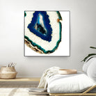 Mediterranean Agate A by GI ArtLab on GIANT ART - blue abstract agate