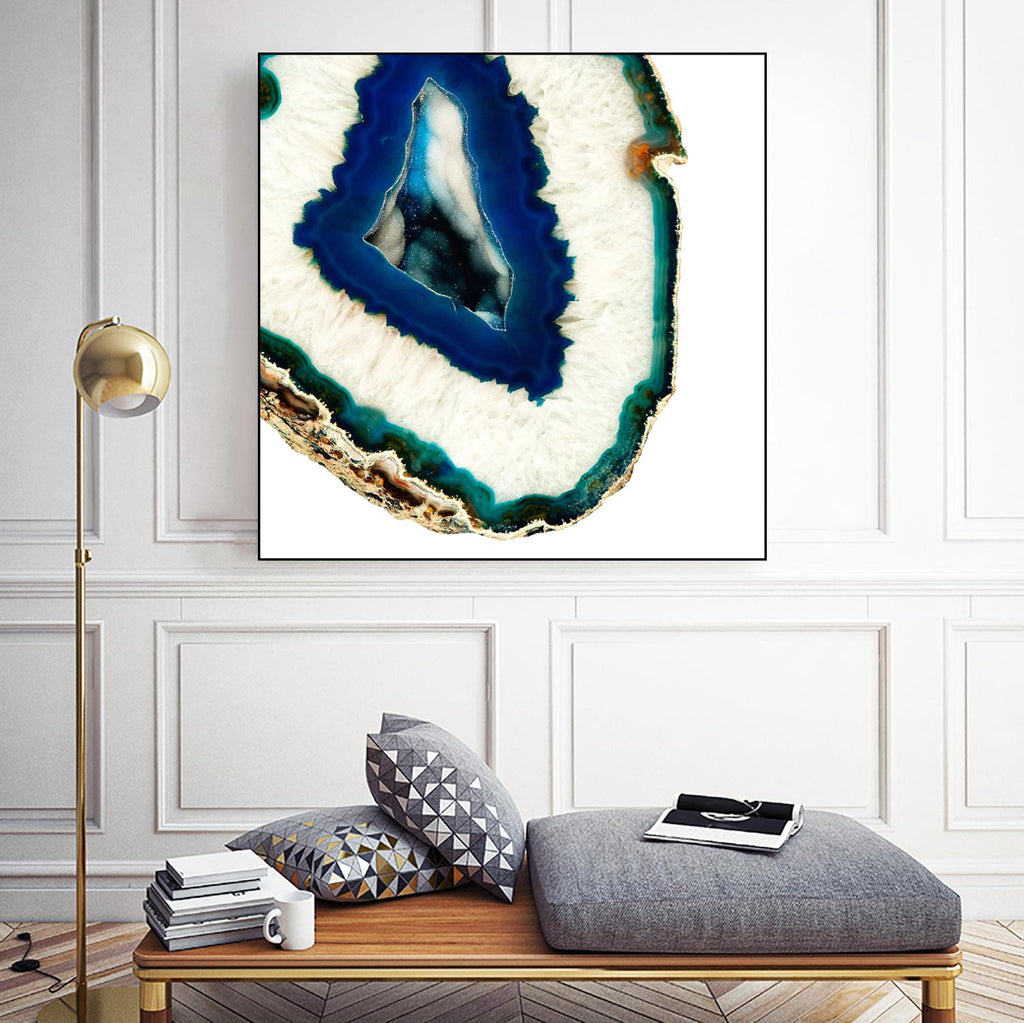 Mediterranean Agate A by GI ArtLab on GIANT ART - blue abstract agate