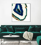 Mediterranean Agate A by GI ArtLab on GIANT ART - blue abstract agate