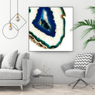 Mediterranean Agate A by GI ArtLab on GIANT ART - blue abstract agate