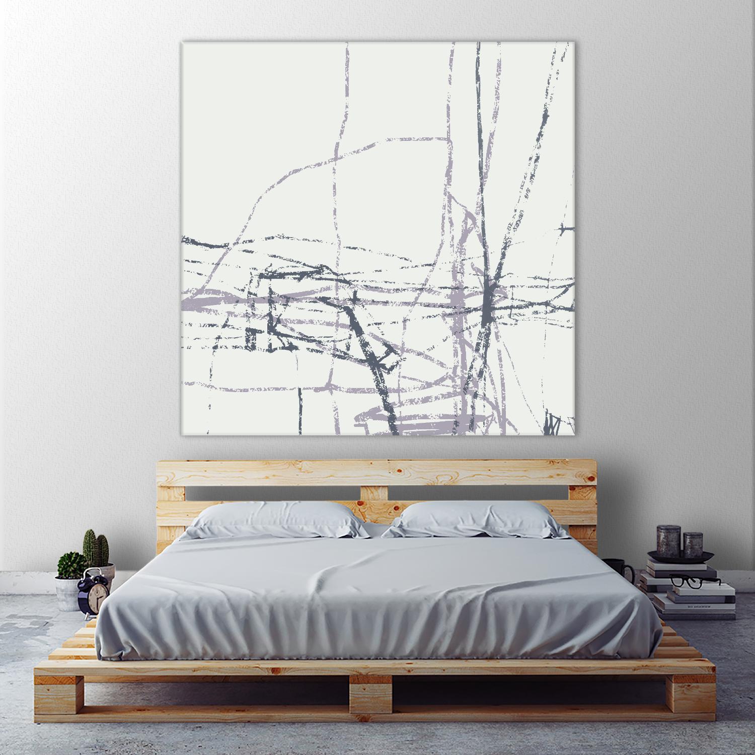 Chalk Doodles H by Gregory Garrett on GIANT ART - beige abstract