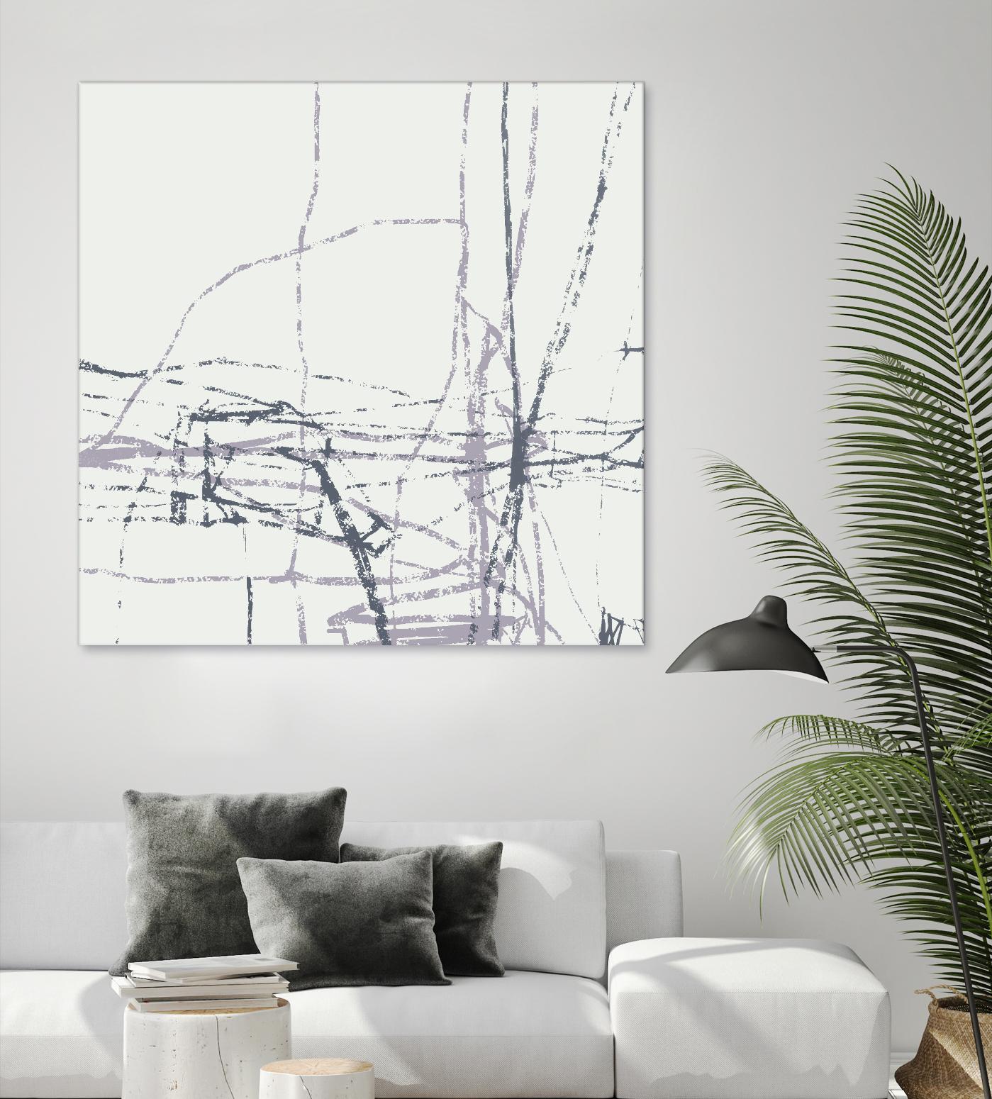 Chalk Doodles H by Gregory Garrett on GIANT ART - beige abstract