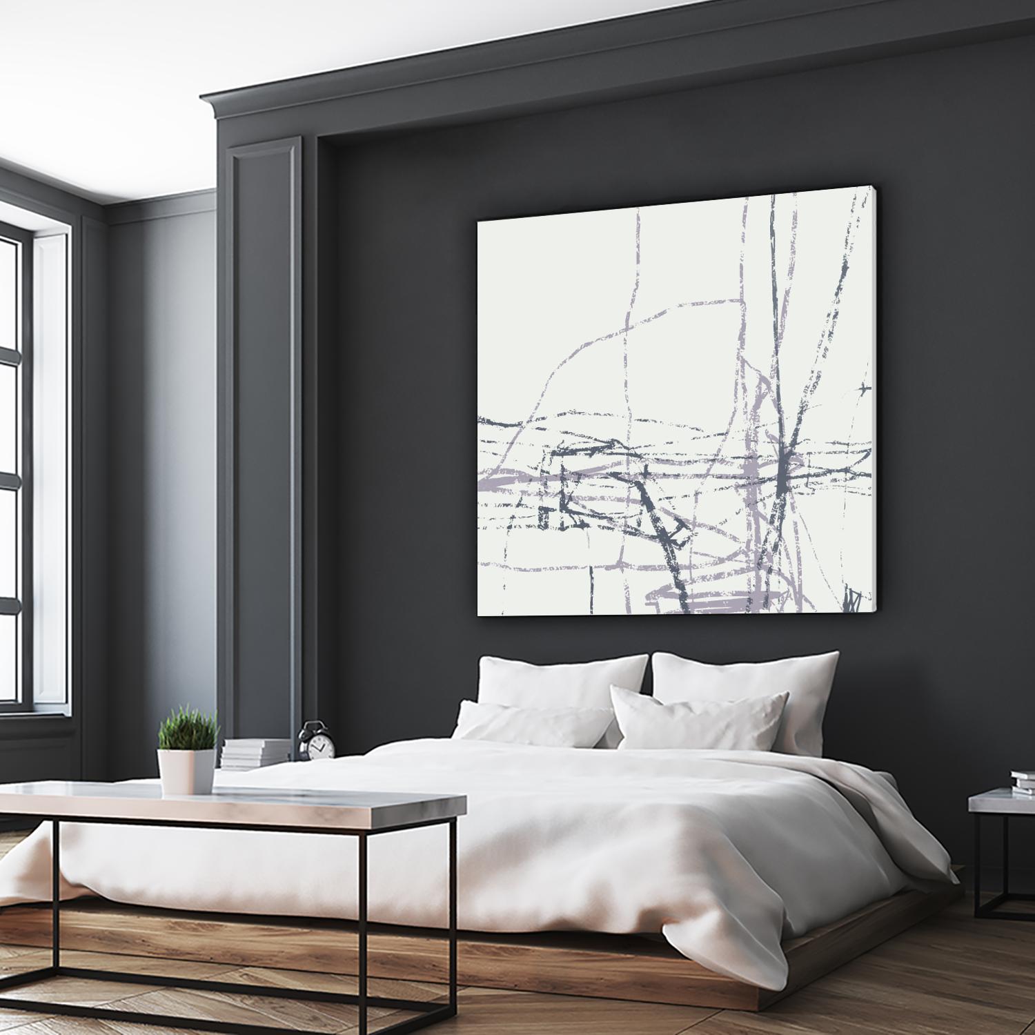 Chalk Doodles H by Gregory Garrett on GIANT ART - beige abstract