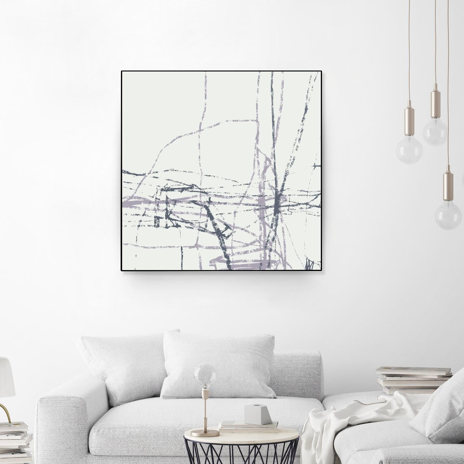 Chalk Doodles H by Gregory Garrett on GIANT ART - beige abstract