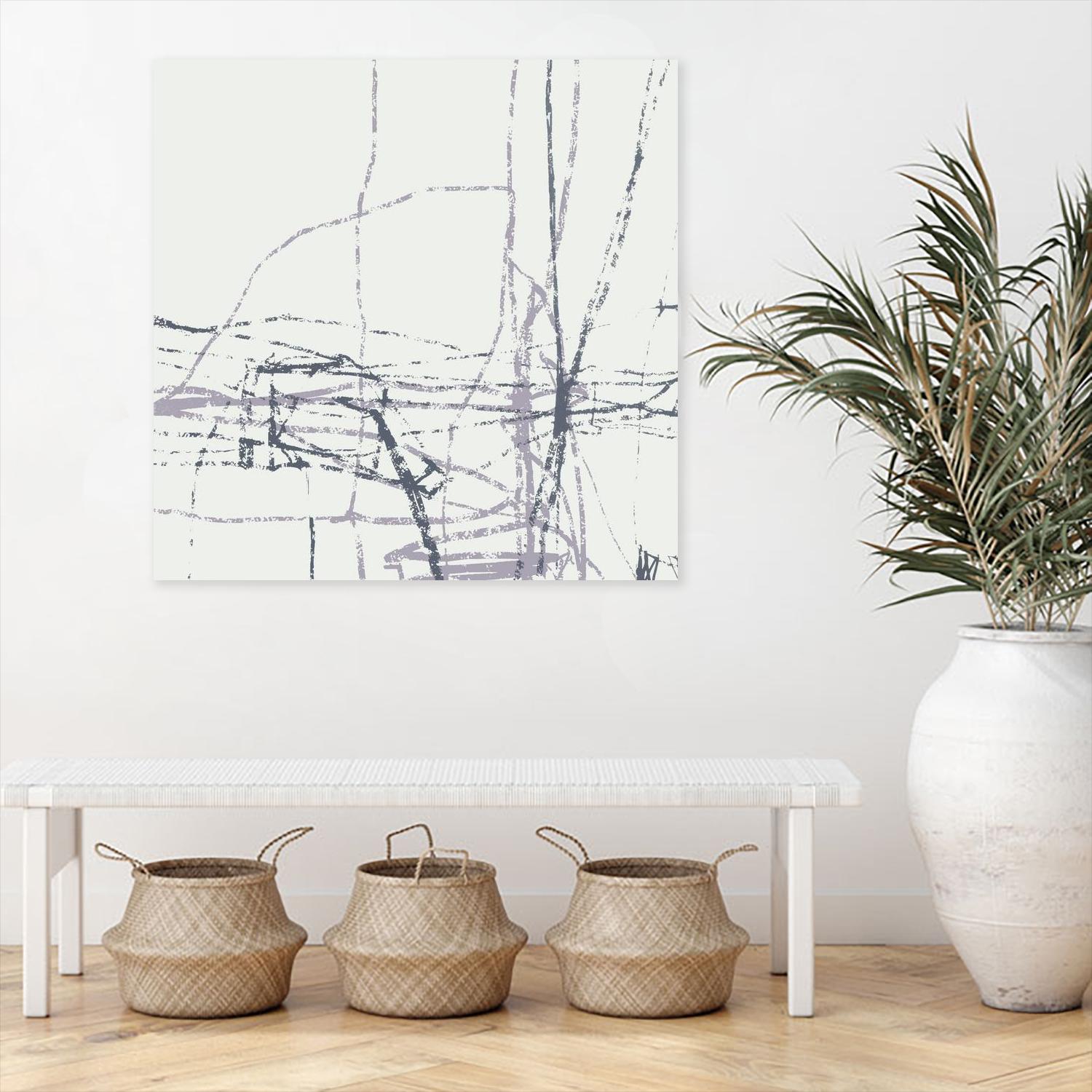 Chalk Doodles H by Gregory Garrett on GIANT ART - beige abstract