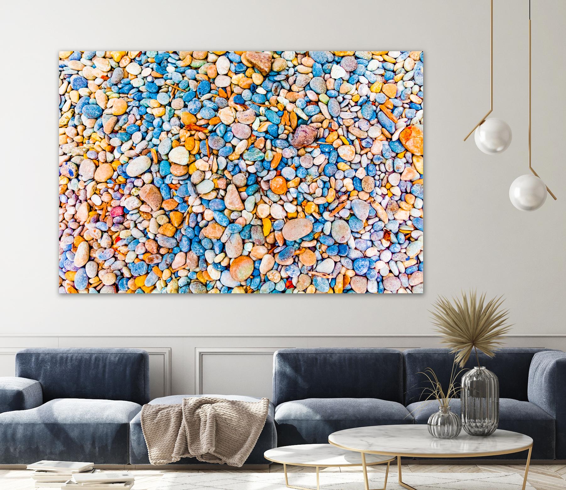Colorful Beach Rocks by Kyle Goldie on GIANT ART - orange photo art