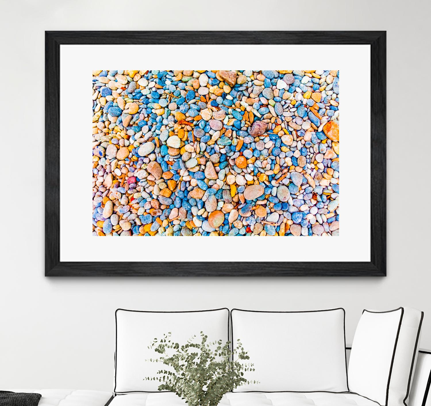 Colorful Beach Rocks by Kyle Goldie on GIANT ART - orange photo art