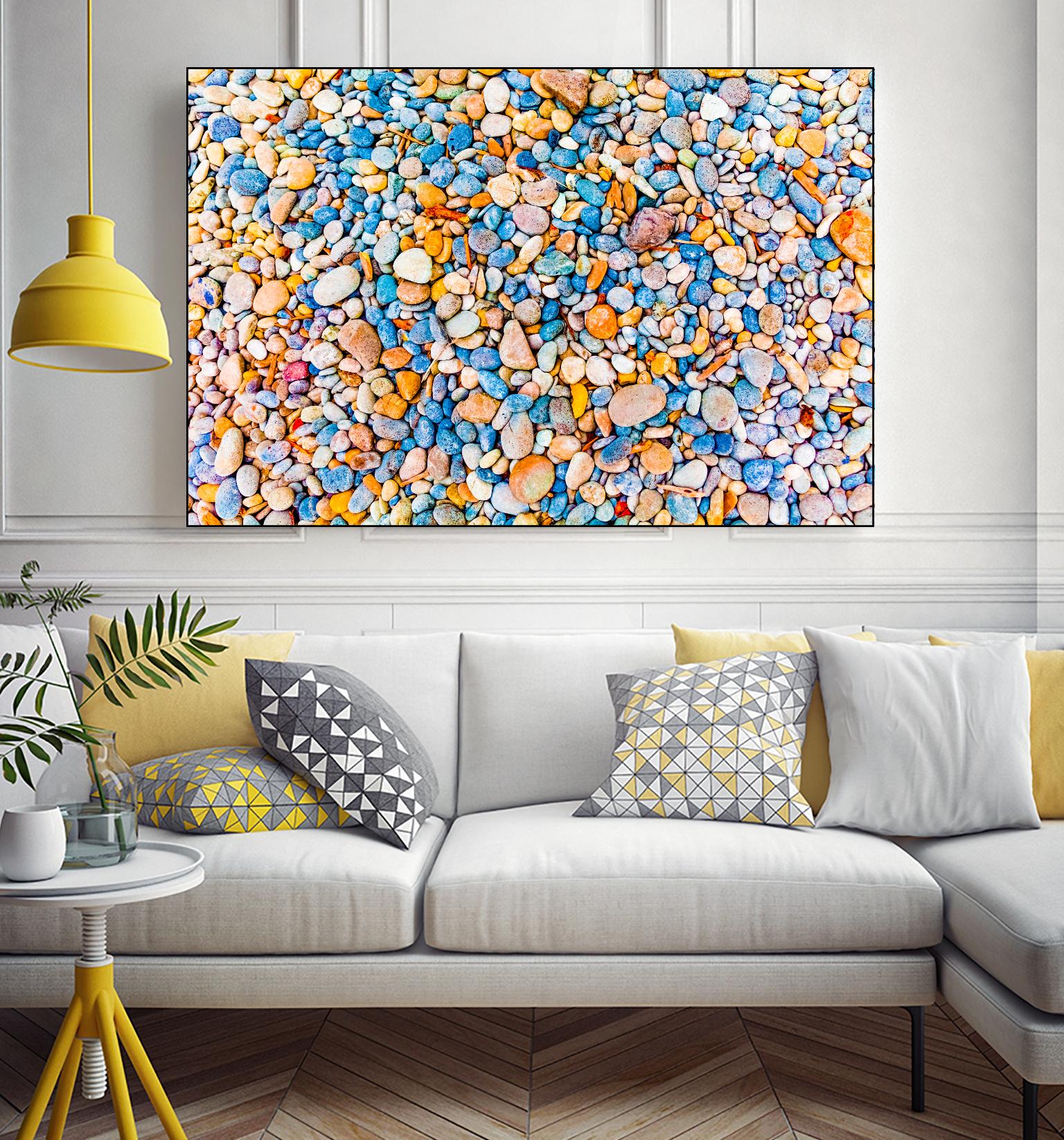 Colorful Beach Rocks by Kyle Goldie on GIANT ART - orange photo art