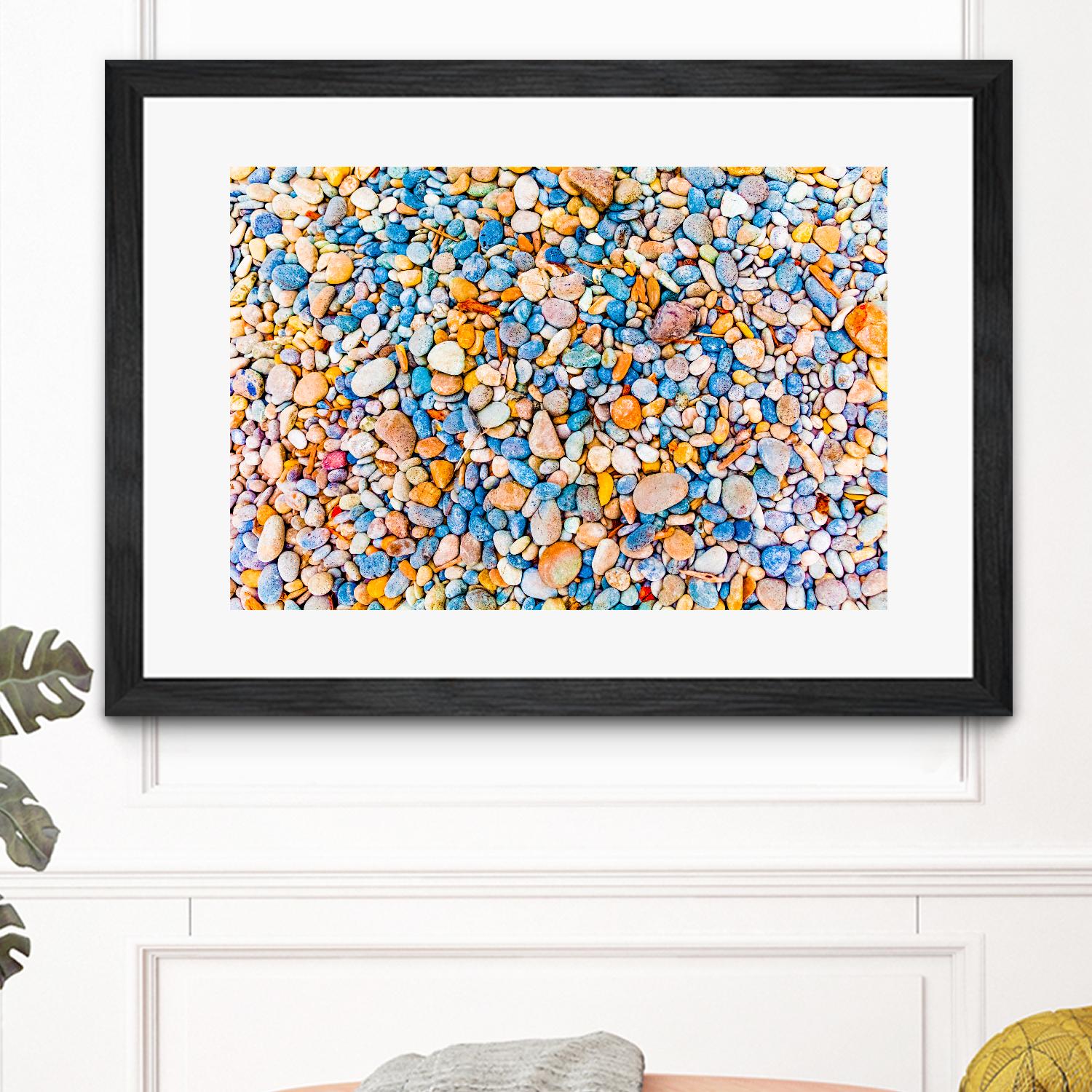 Colorful Beach Rocks by Kyle Goldie on GIANT ART - orange photo art