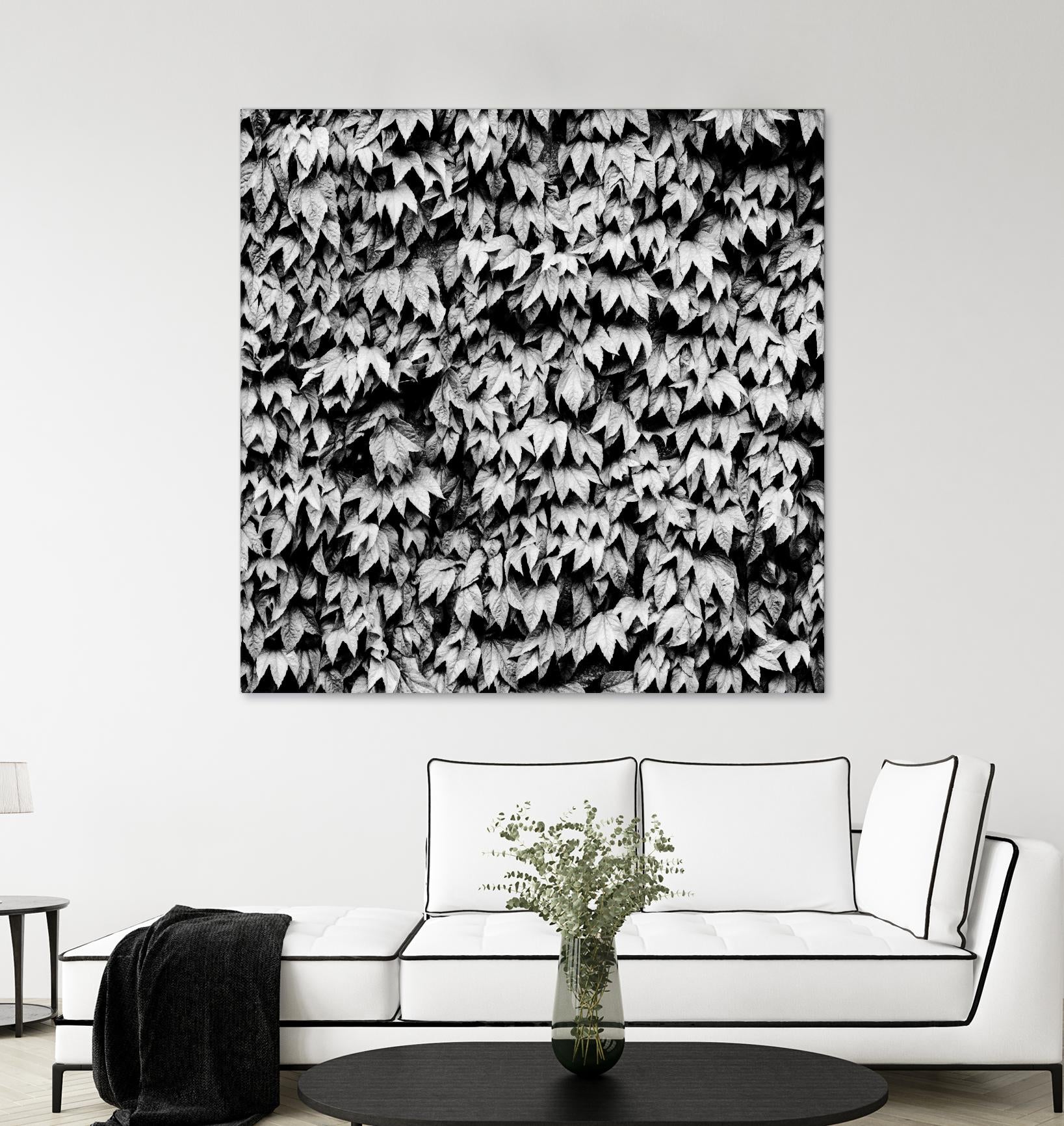 Wall of Leaves by Kyle Goldie on GIANT ART - white photo art
