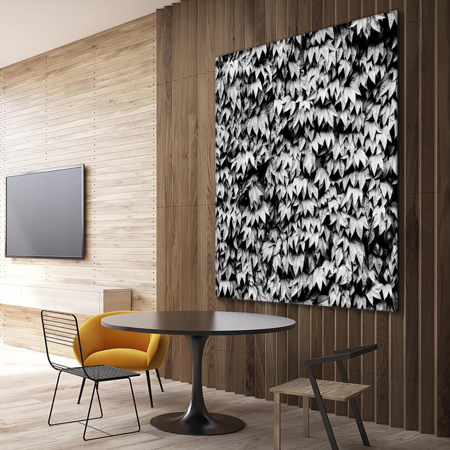 Wall of Leaves by Kyle Goldie on GIANT ART - white photo art