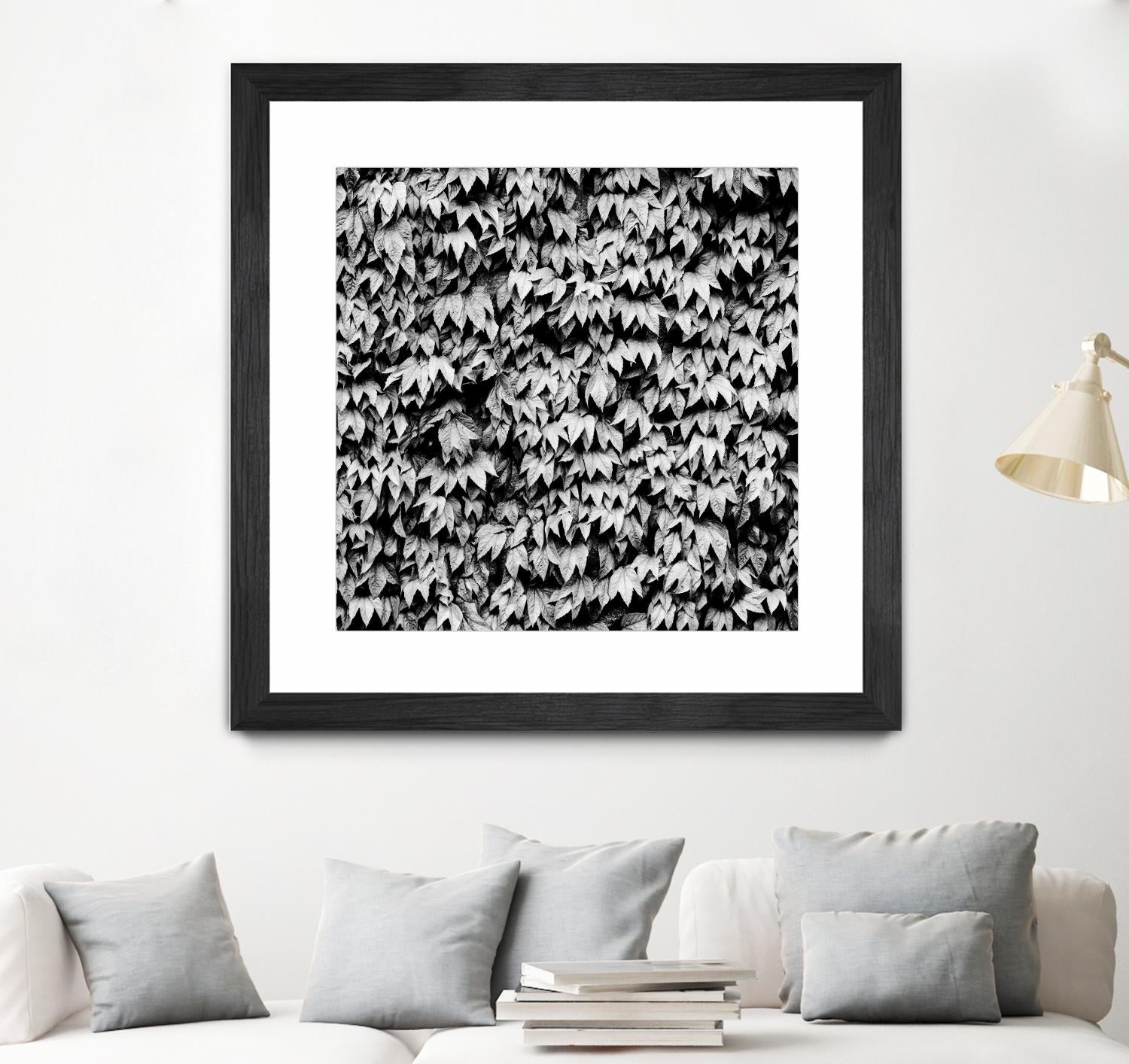 Wall of Leaves by Kyle Goldie on GIANT ART - white photo art
