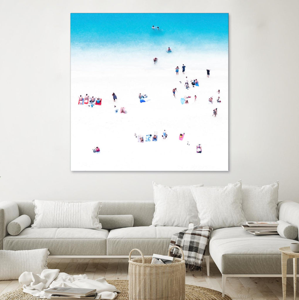 Whitewashed Beach A by THE Studio on GIANT ART - blue everyday life