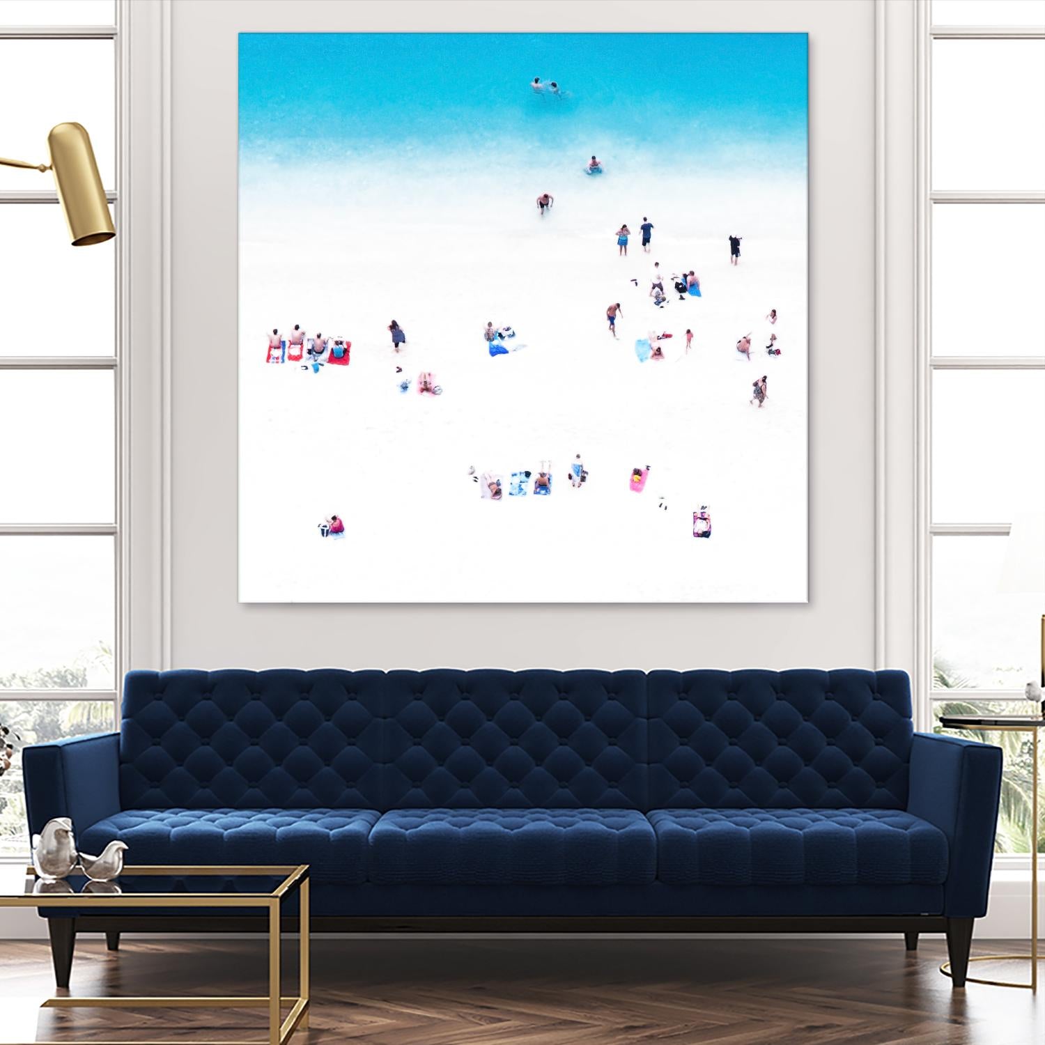 Whitewashed Beach A by THE Studio on GIANT ART - blue everyday life