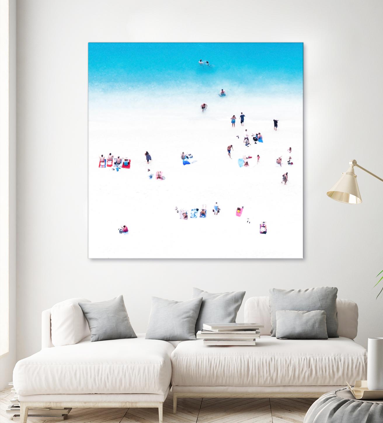 Whitewashed Beach A by THE Studio on GIANT ART - blue everyday life