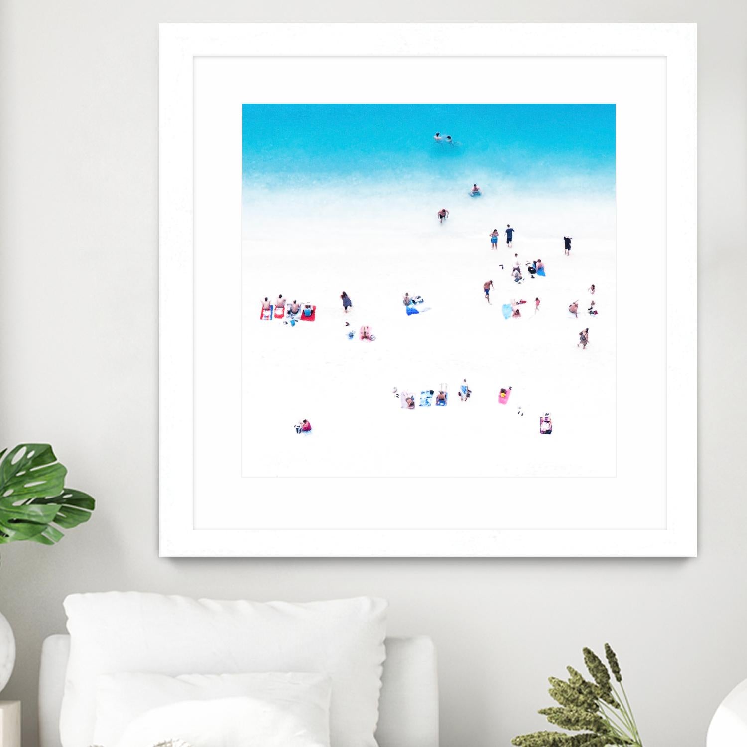 Whitewashed Beach A by THE Studio on GIANT ART - blue everyday life