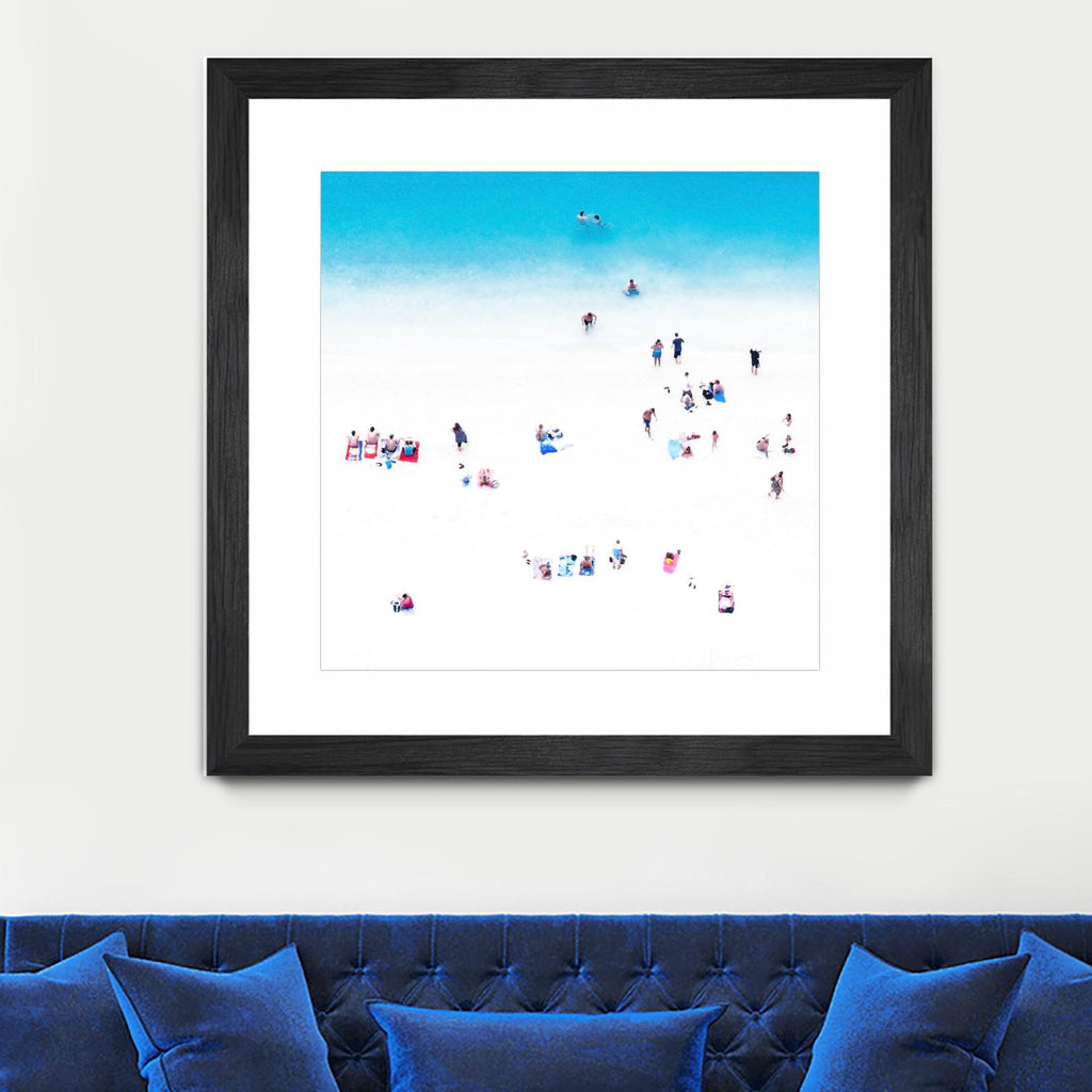 Whitewashed Beach A by THE Studio on GIANT ART - blue everyday life