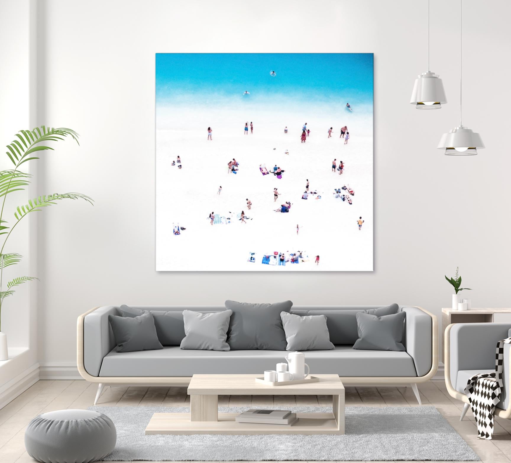 Whitewashed Beach B by THE Studio on GIANT ART - blue everyday life